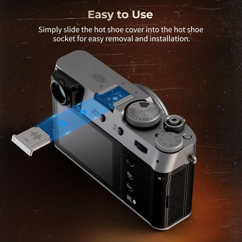 SMALLRIG غطاء حذاء ساخن لكاميرات FUJIFILM X100VI X100V X-E5 X-T4 X-T3 X-T30 X-T30II X-E4 X-T50 X-S20 X-S10 XPro3 X-H2s X-H2 GFX100S GFX100 II GFX50SII فضي - 4697 - Image 5